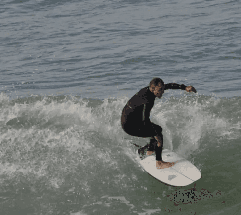 Ben Achir Yassni surfing in the ocean