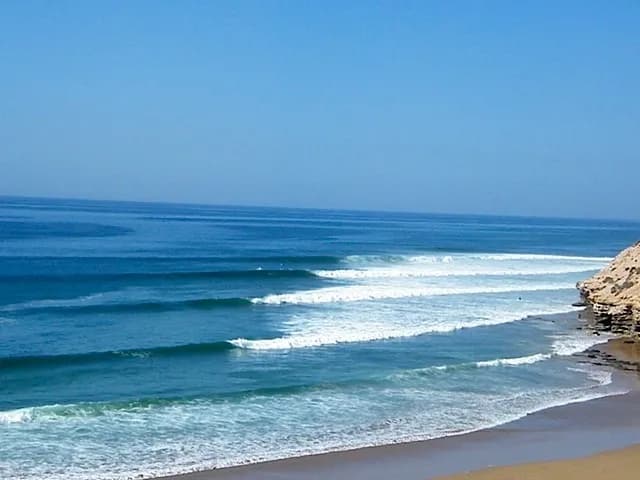 Clean lines breaking at Killer Point Morocco